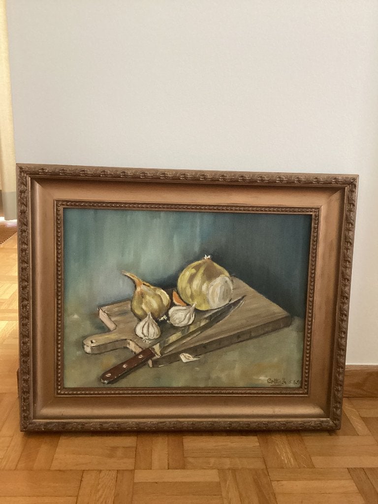 Schilderij, Antiquités & Art, Art | Peinture | Classique, Peinture à l'huile, Enlèvement, Nature morte, Toile