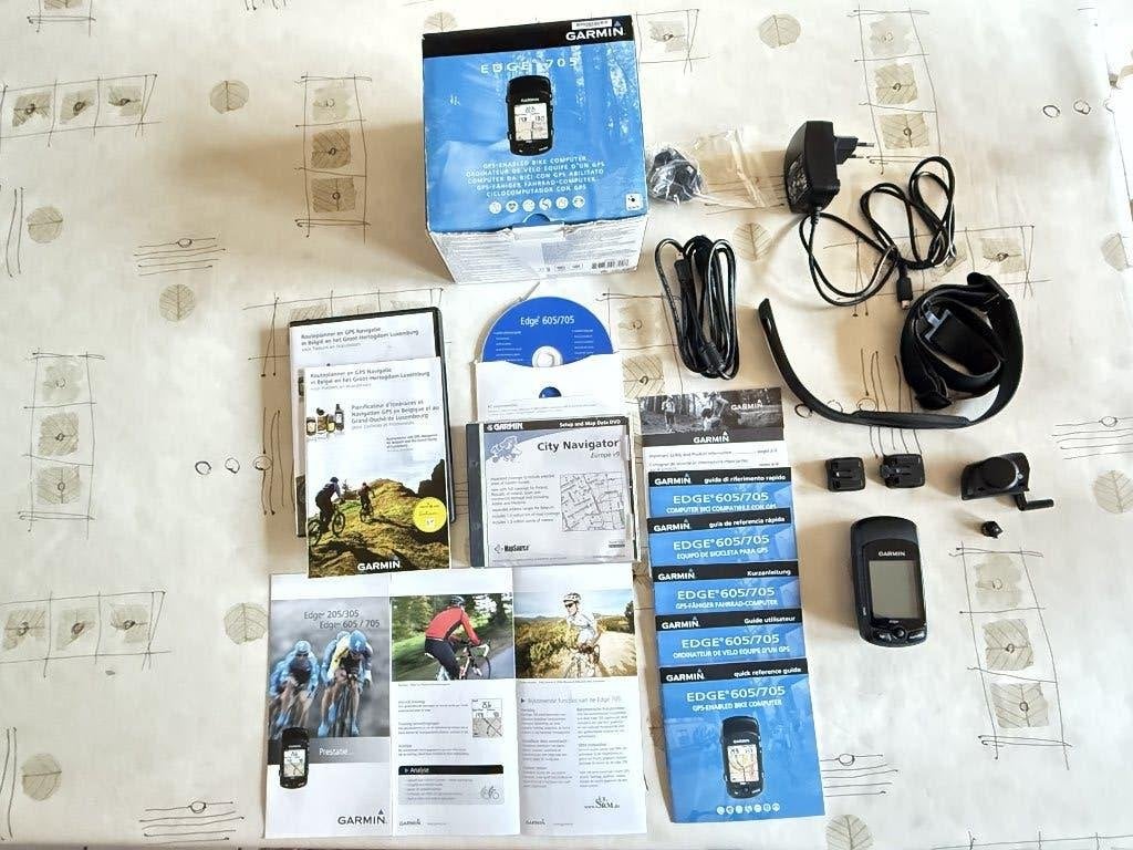 Volledige Garmin Edge 705 Bundel + Sensoren, Ophalen, Cadanssensor, Gebruikt