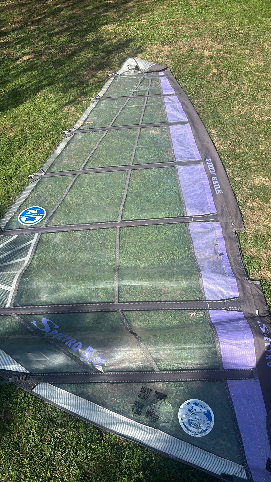 Voile 5.5 North Sails a donner, Watersport en Boten, Ophalen, Zo goed als nieuw, North Sails, Zeil