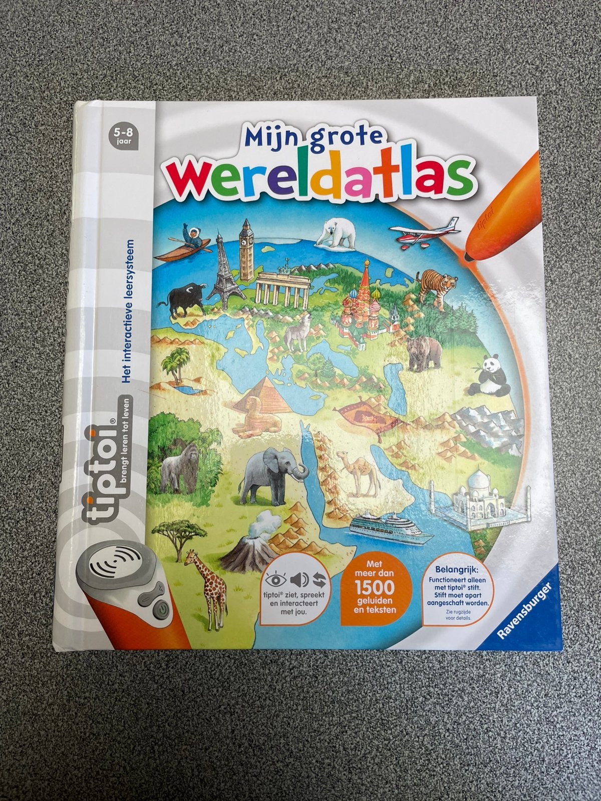 Tiptoi boek. Mijn grote wereldatlas, Enfants & Bébés, Jouets | Éducatifs & Créatifs, Enlèvement, Comme neuf