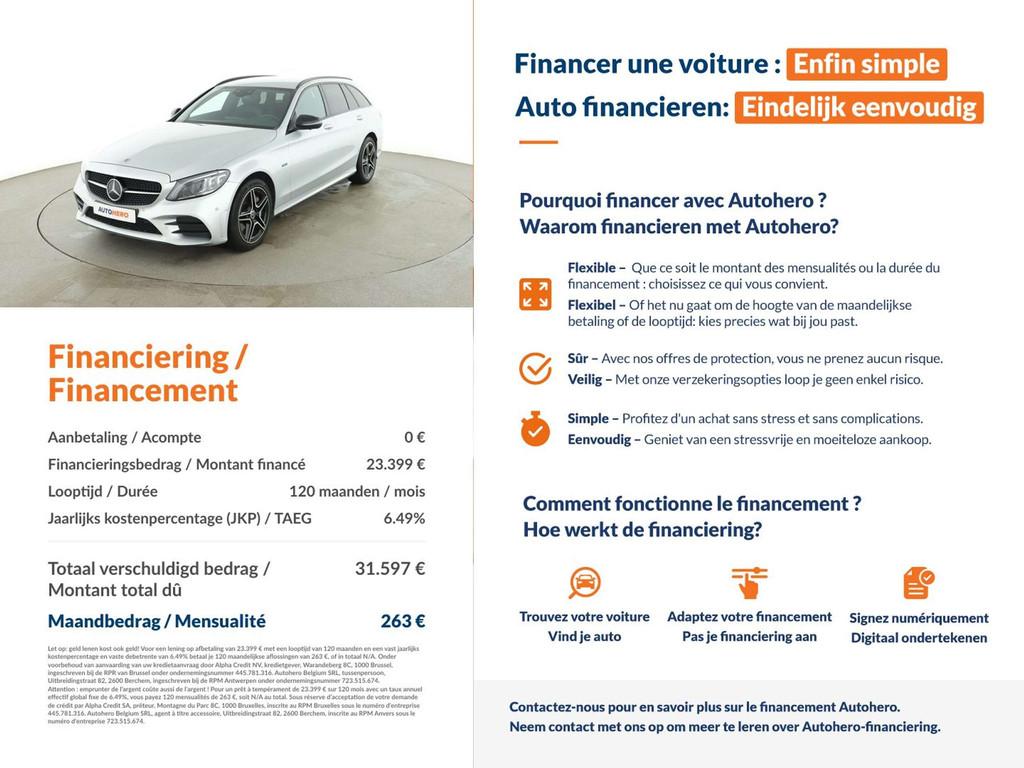 Mercedes-Benz C-Klasse 300 C 300de T Night Edition AMG Line, Auto's, Automaat, Achterwielaandrijving, Gebruikt, Alcantara
