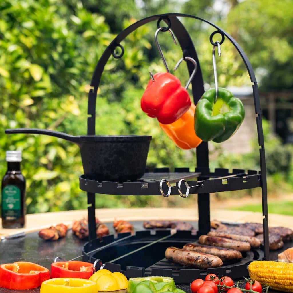 Plancha BBQ Big Jack 3.0 Cortenstaal met 80cm bakplaat Nieuw, Enlèvement ou Envoi, Neuf, RJRoyal Living, Avec accessoires