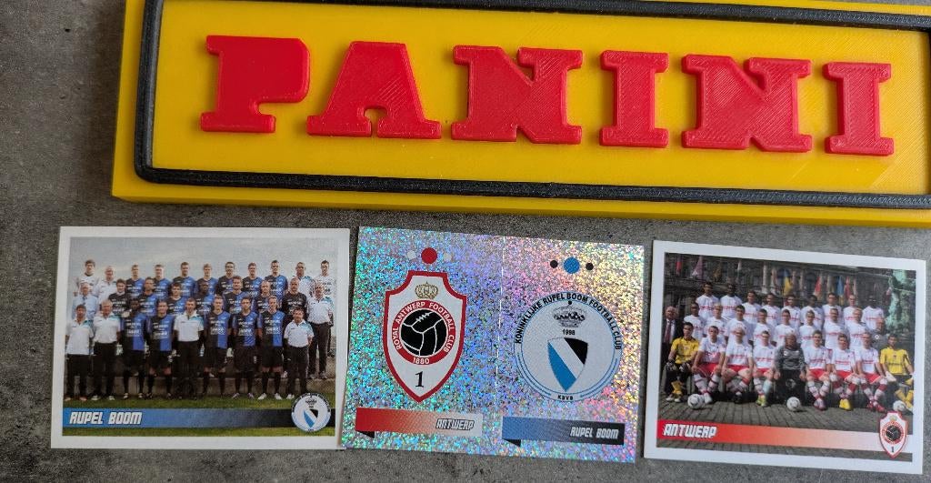 PANINI FOOTBALL 2011 3X 449/450/1/452 ANTWERP/RUPEL BOOM, Ophalen of Verzenden, Nieuw