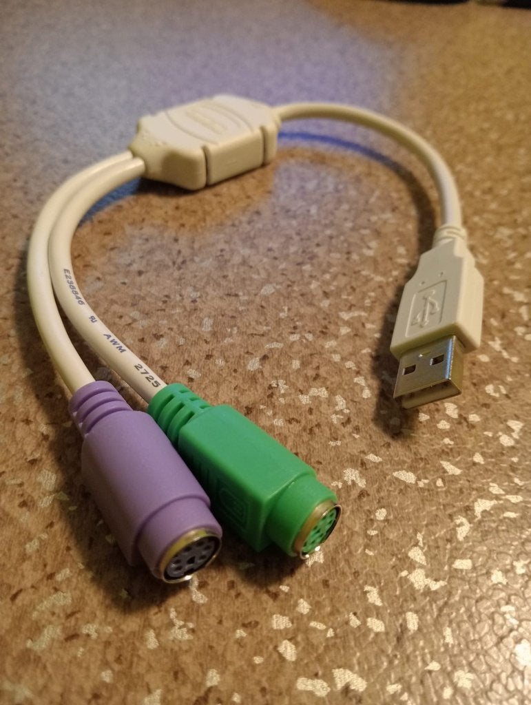 USB naar 2 ps/2 toetsenbordmuis Eminente nieuwe adapter, Computers en Software, Ophalen of Verzenden, Nieuw, Bedraad, Toetsenbord en muis-set