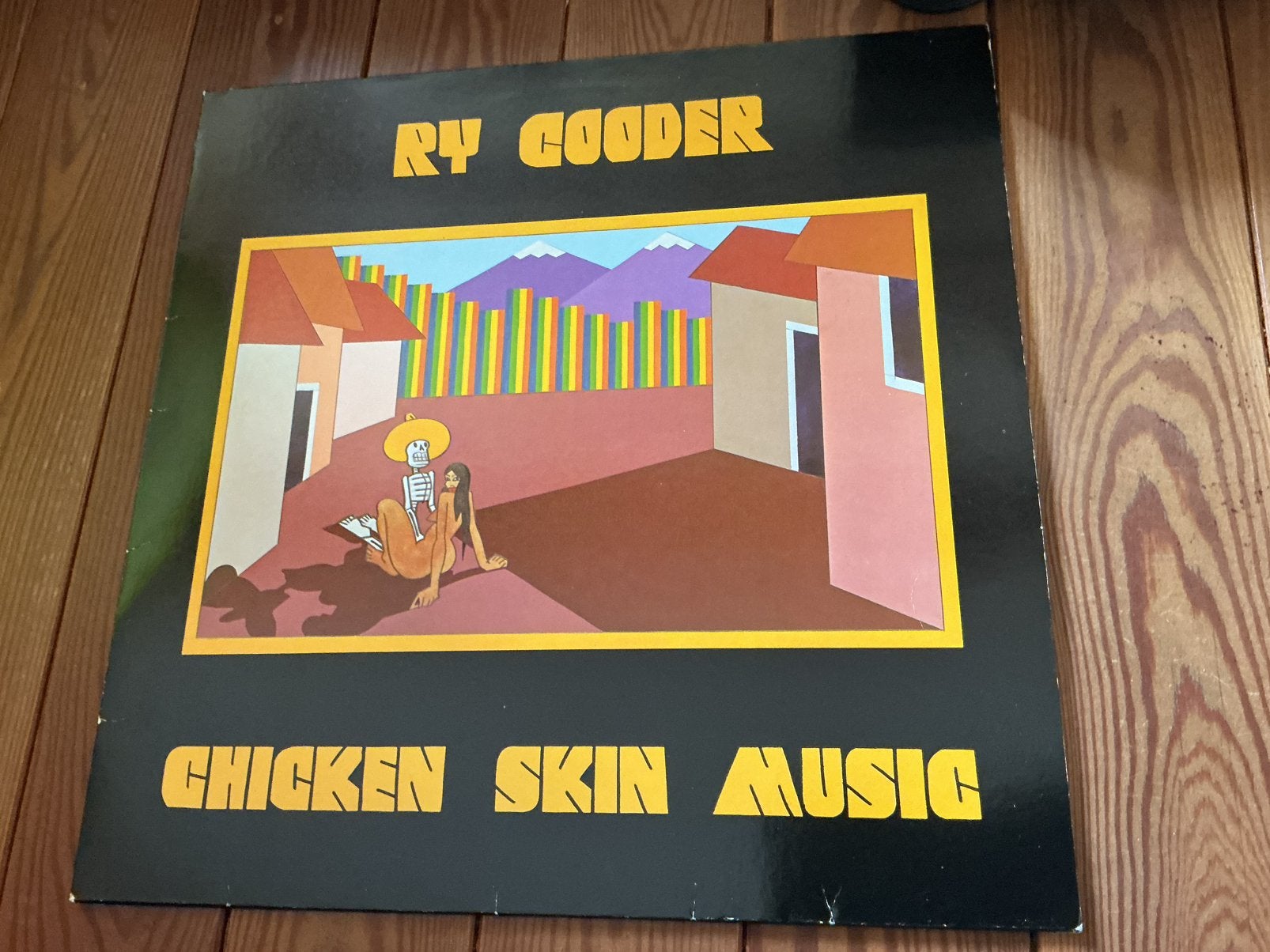 LP Ry Cooder - chicken skin music, Cd's en Dvd's, Ophalen of Verzenden, Gebruikt, LP