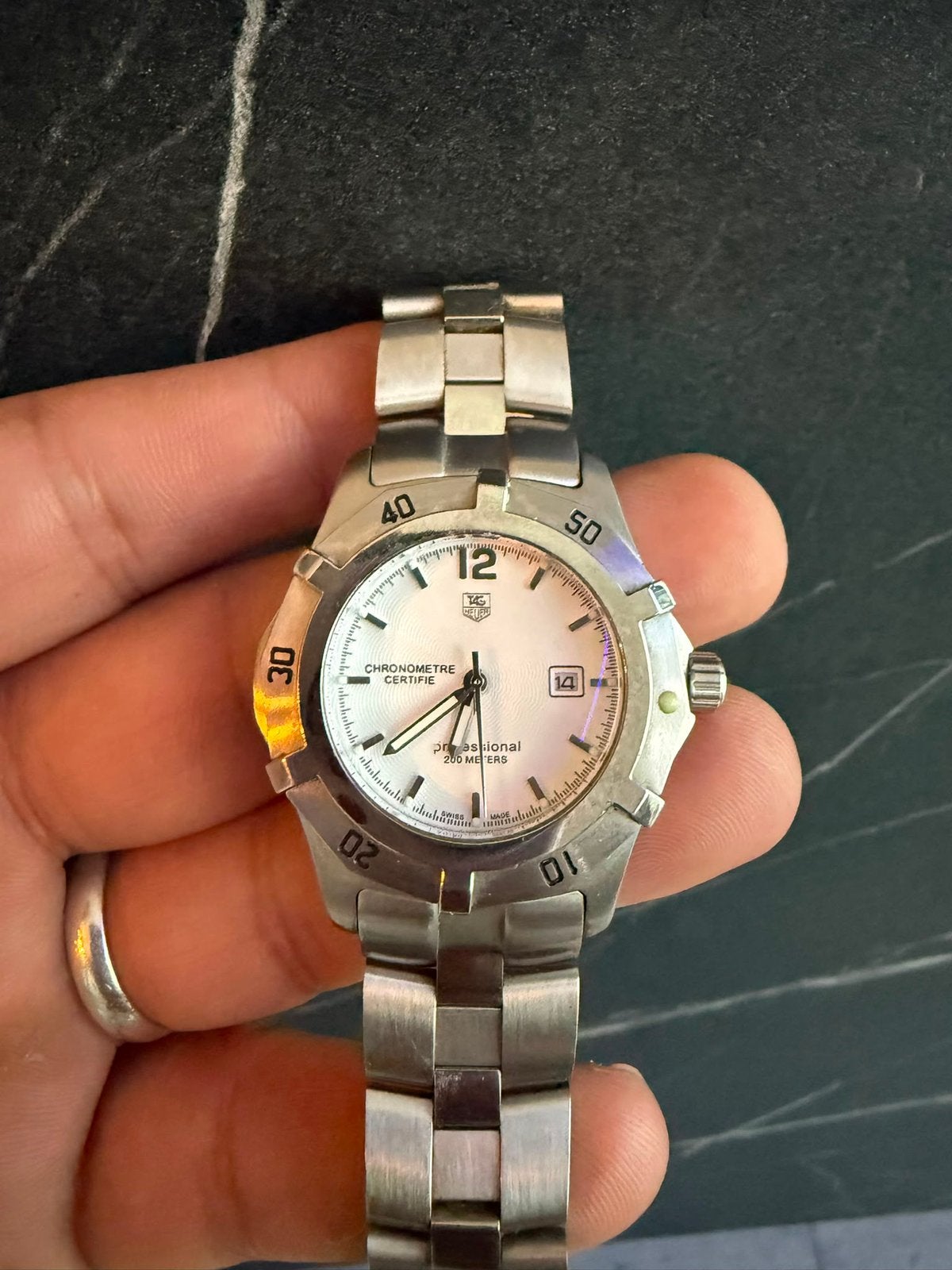 TAG Heuer professional Chronometer 200M, Bijoux, Sacs & Beauté, Montres | Hommes, Utilisé, Montre-bracelet, TAG Heuer, Acier, Acier
