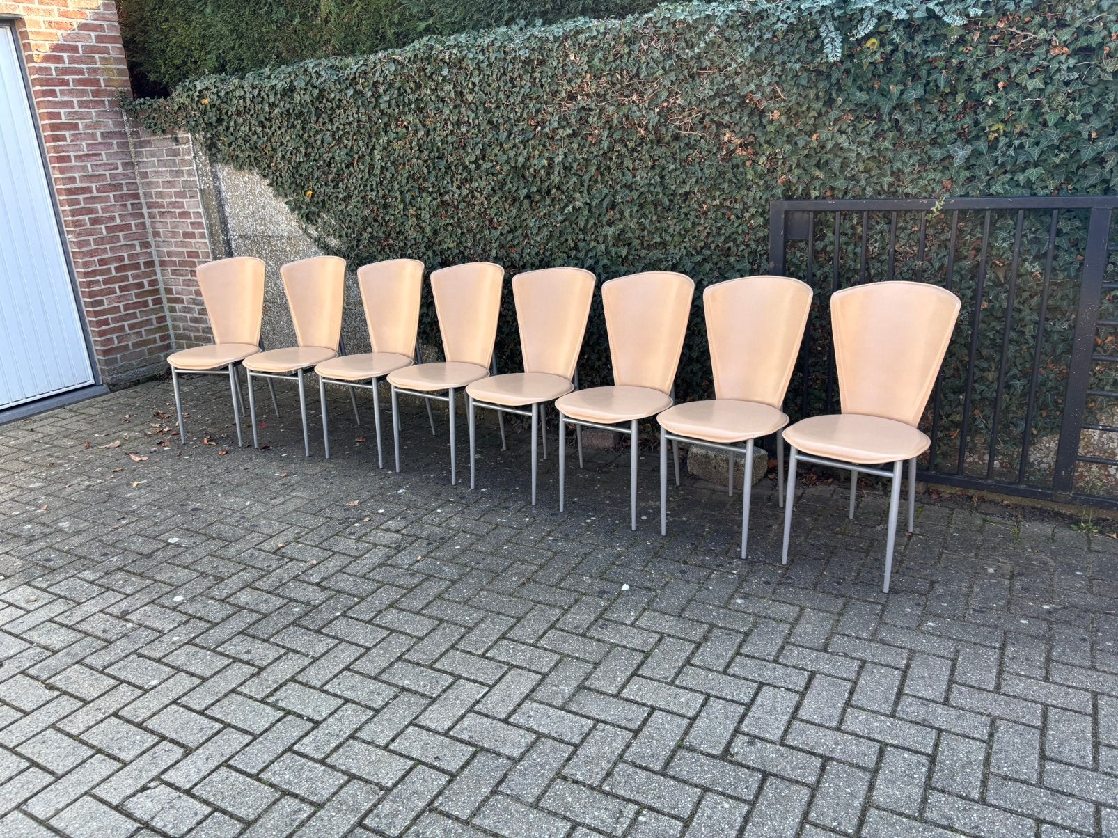 ❤️ 12 Italiaanse vintage design stoelen (setprijs), Maison & Meubles, Enlèvement, Comme neuf, Cuir