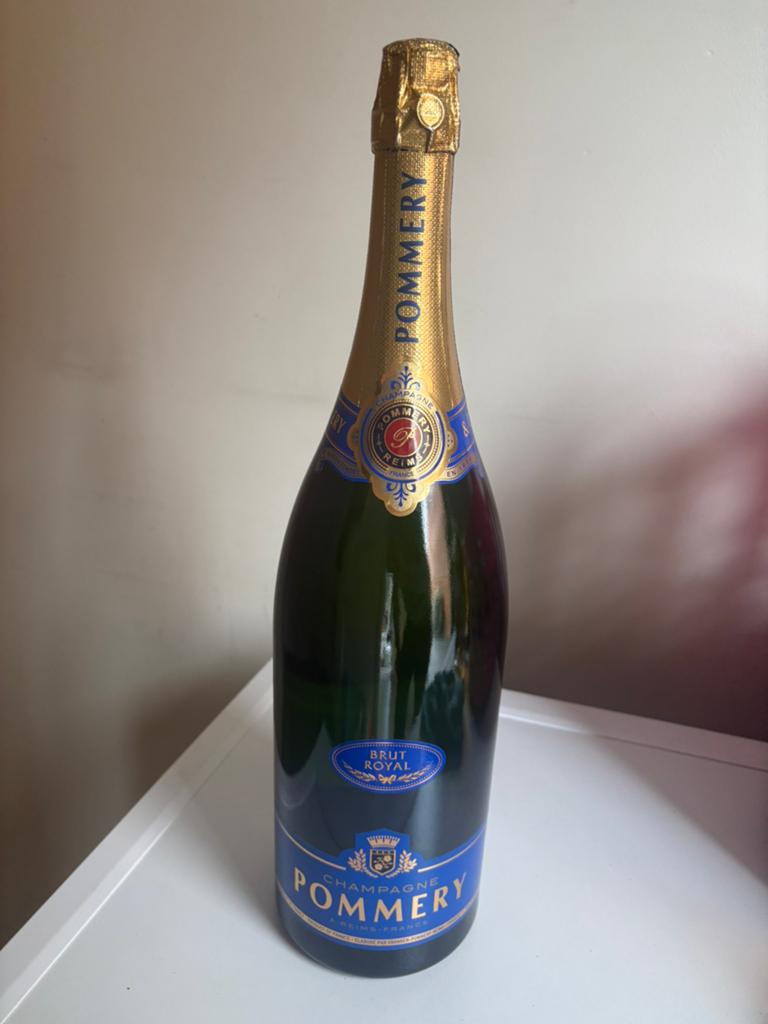 Champagne Pommery Royal 3L Brut, Ophalen, Zo goed als nieuw, Champagne