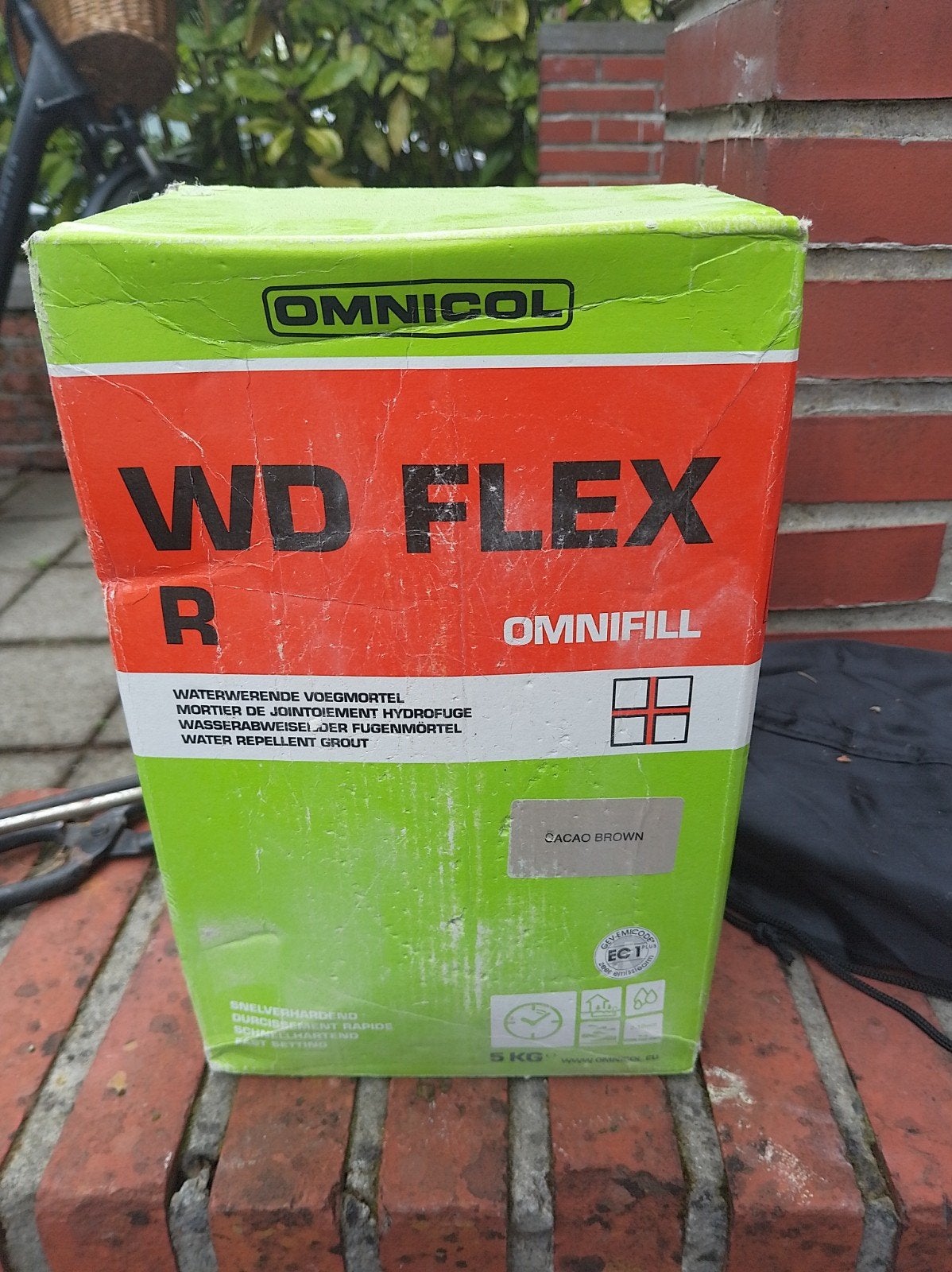 Omnifil waterwetende voegmortel 3x5 kg, Doe-het-zelf en Bouw, Metselstenen, Ophalen, Zo goed als nieuw, Overige typen