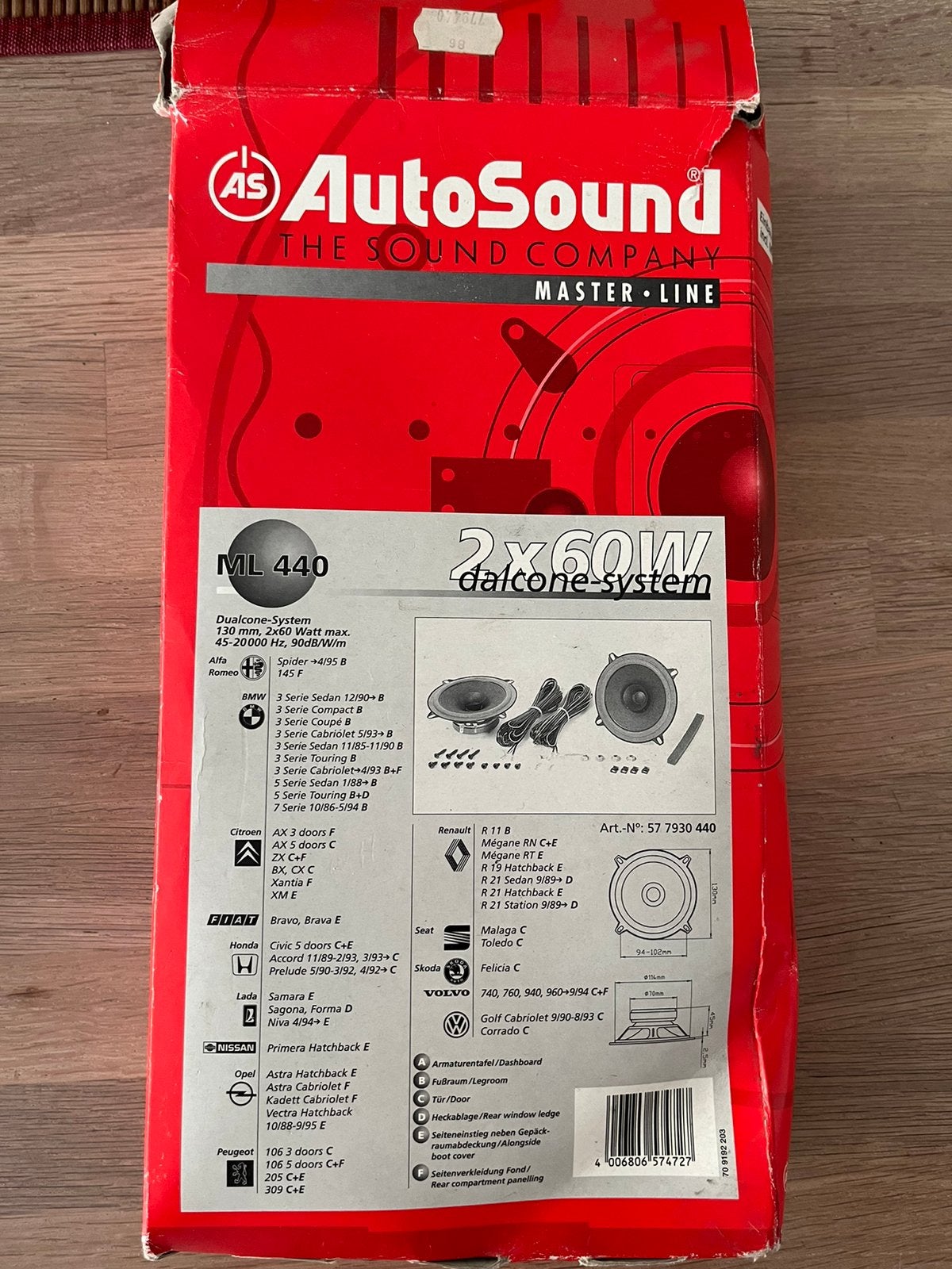 Luidsprekerset 2x60W, Ophalen, Nieuw