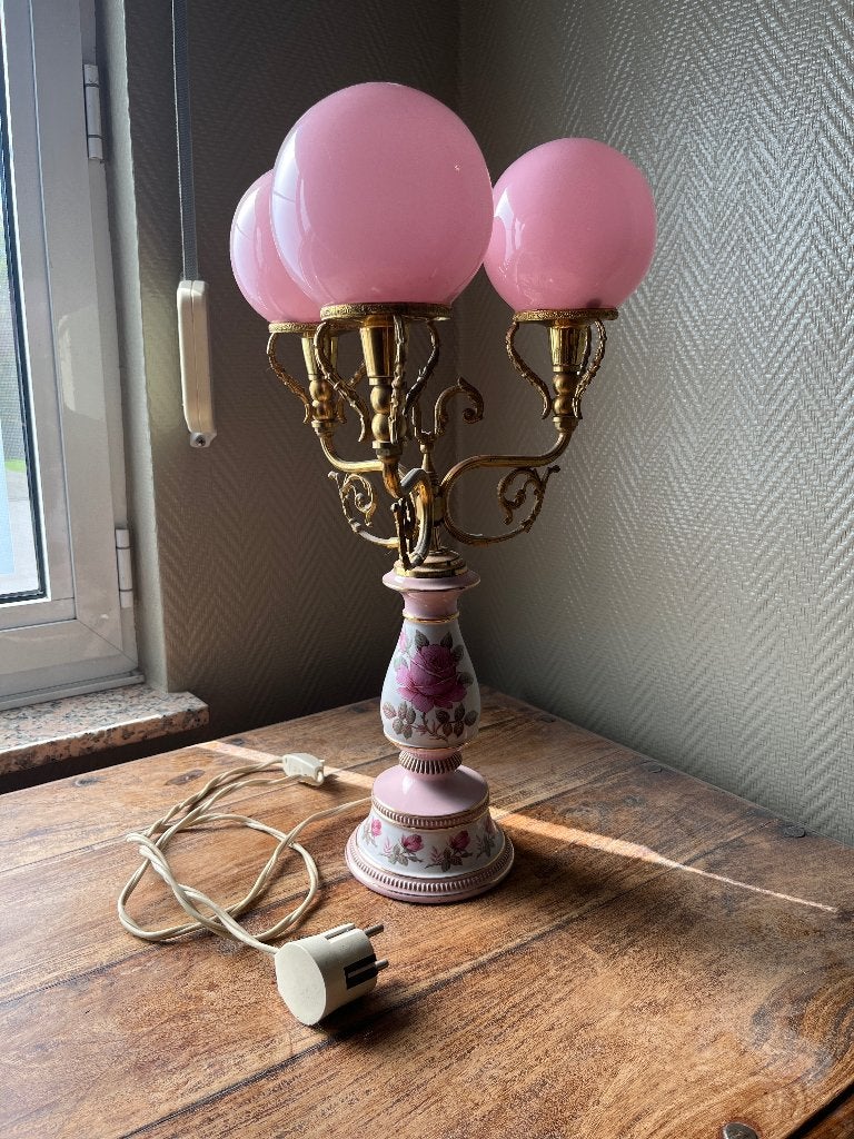 Vintage florentine tafellamp, Antiek en Kunst, Ophalen