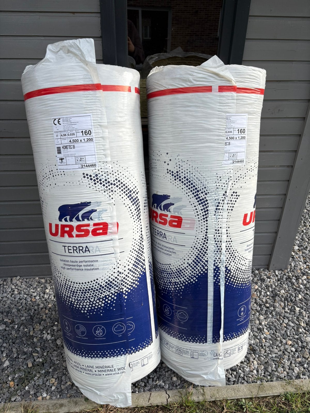 Glaswol isolatie URSA 16cm dikte, Ophalen, 12 cm of meer, 5 tot 10 m², Zo goed als nieuw