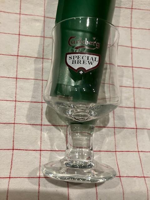 6 NIEUWE GLAZEN CARLSBERG SPECIAL BREW, Ophalen of Verzenden, Nieuw, Bierglas