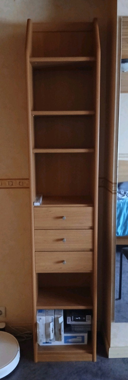 boeken of bijzetkast, Ophalen, Minder dan 50 cm, Beukkleur, Zo goed als nieuw