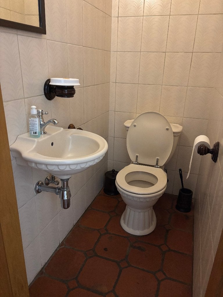 Retro/klassiek badkamersanitair — toiletten en wastafels, Ophalen, Gebruikt, Steen, Toilet