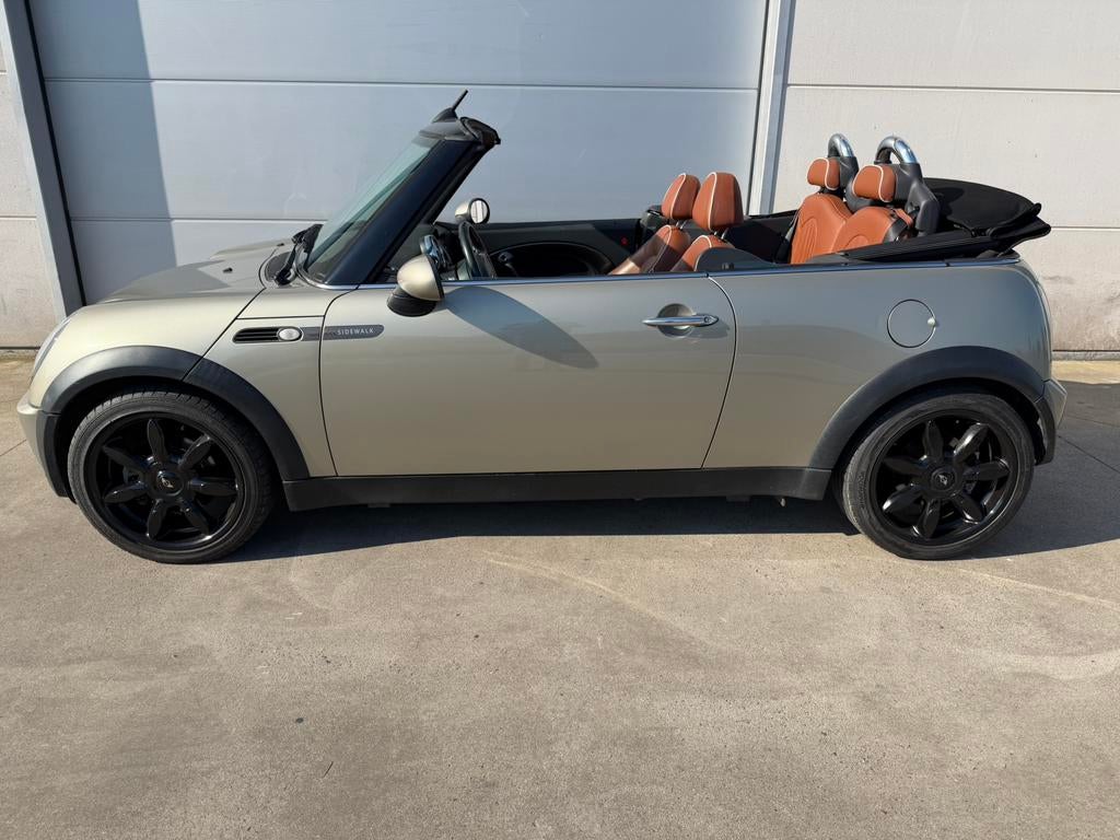 Mini Cabrio Cooper Sidewalk 1.6 / 90 pk/ Euro 4, Autos, Mini, Cuir, Entreprise, Autres couleurs, 2 portes