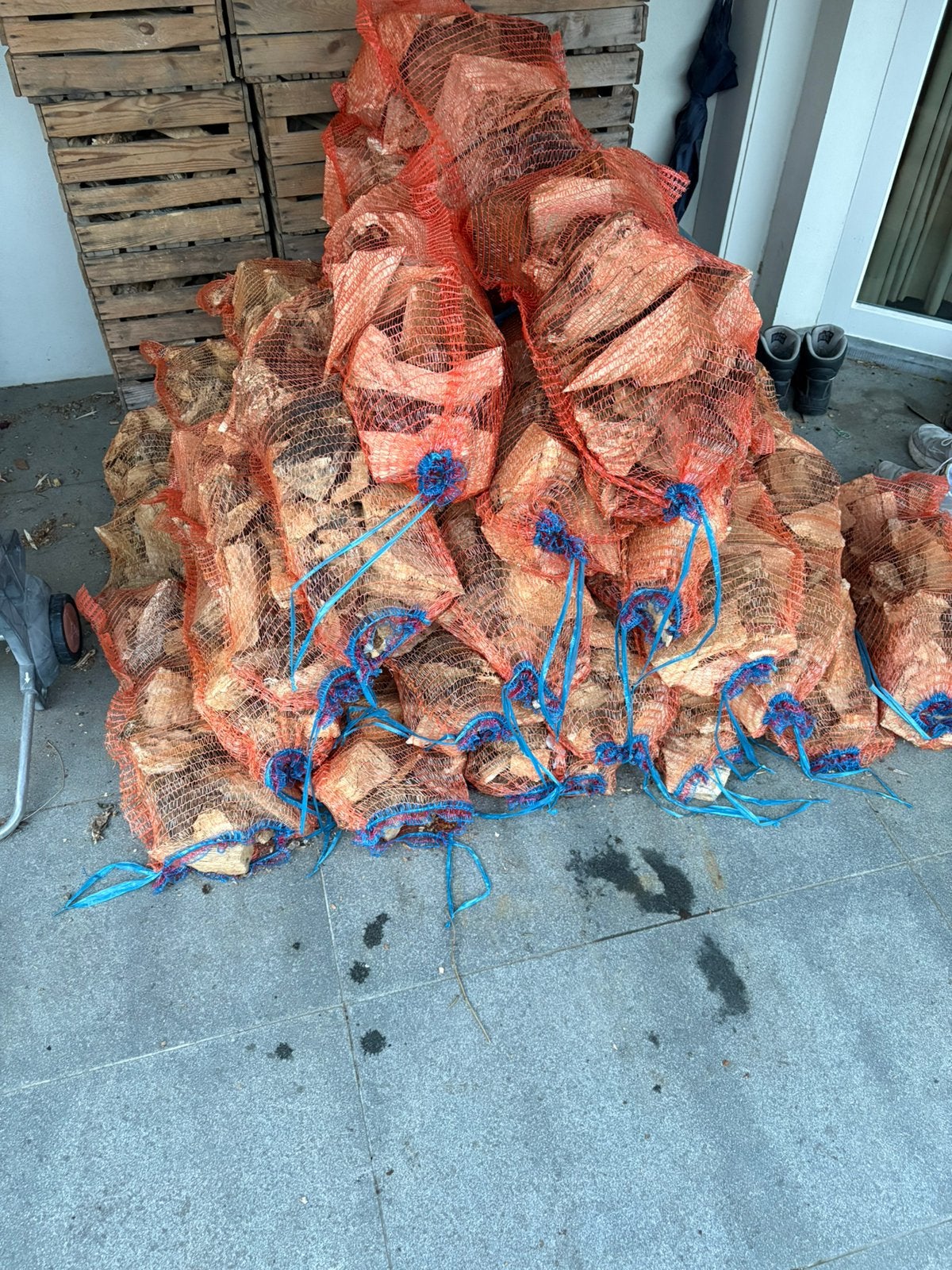 Droog Brandhout zakken 5-8kg beukenhout, Ophalen, Beukenhout