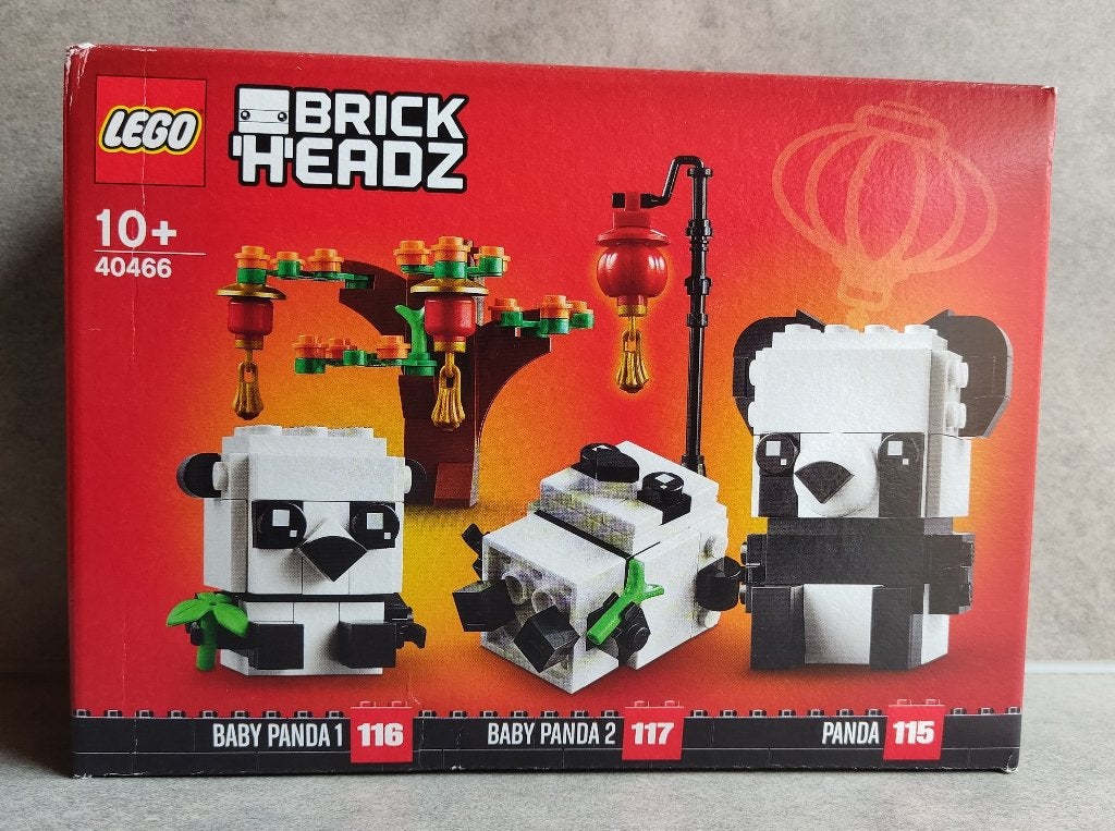 lego brickheadz 40466 panda's voor chinees nieuwjaar, BrickHeadz, Lego, Nieuw, Ophalen of Verzenden