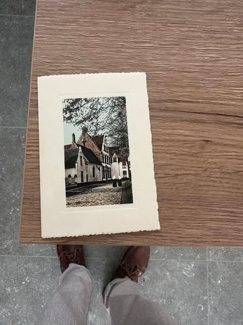 kaartje het prinselijk begijnhof van Brugge 1959, Verzamelen, Foto's en Prenten, 1960 tot 1980, Foto, Nieuw, Ophalen of Verzenden