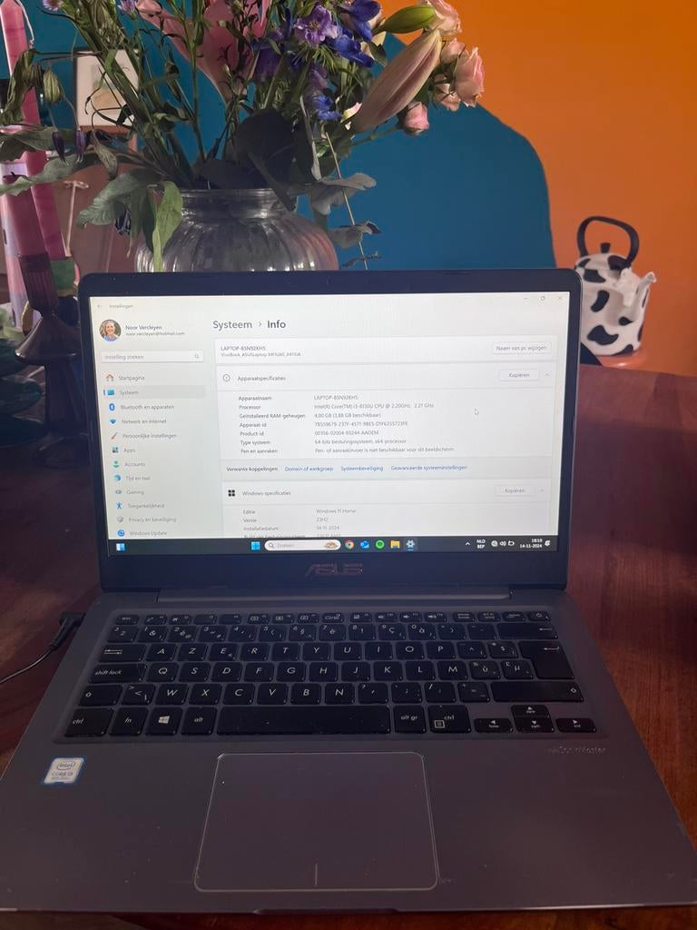 ASUS notebook te koop (K410U), Computers en Software, Gebruikt, 2 tot 3 Ghz, 14 inch, Ophalen of Verzenden