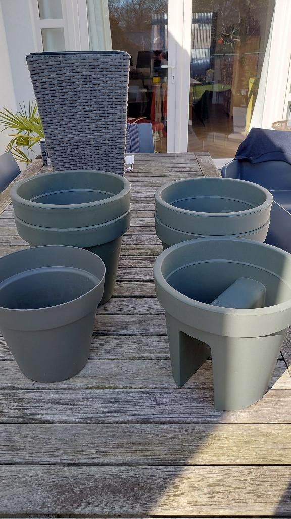 Assortiment bloempotten, Enlèvement, Comme neuf, Synthétique, Balcon