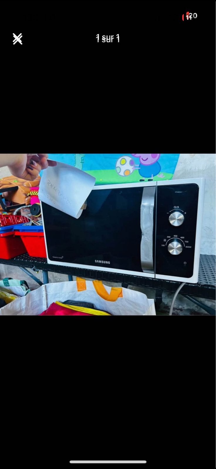 Micro onde samsung, Elektronische apparatuur, Microgolfovens, Ophalen, Zo goed als nieuw