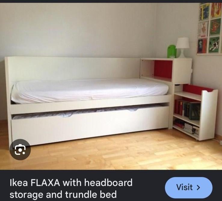 Cadre de lit Flaxa + tiroir de lit + armoire de rangement, Maison & Meubles, Chambre à coucher | Lits, 90 cm, Une personne, Enlèvement