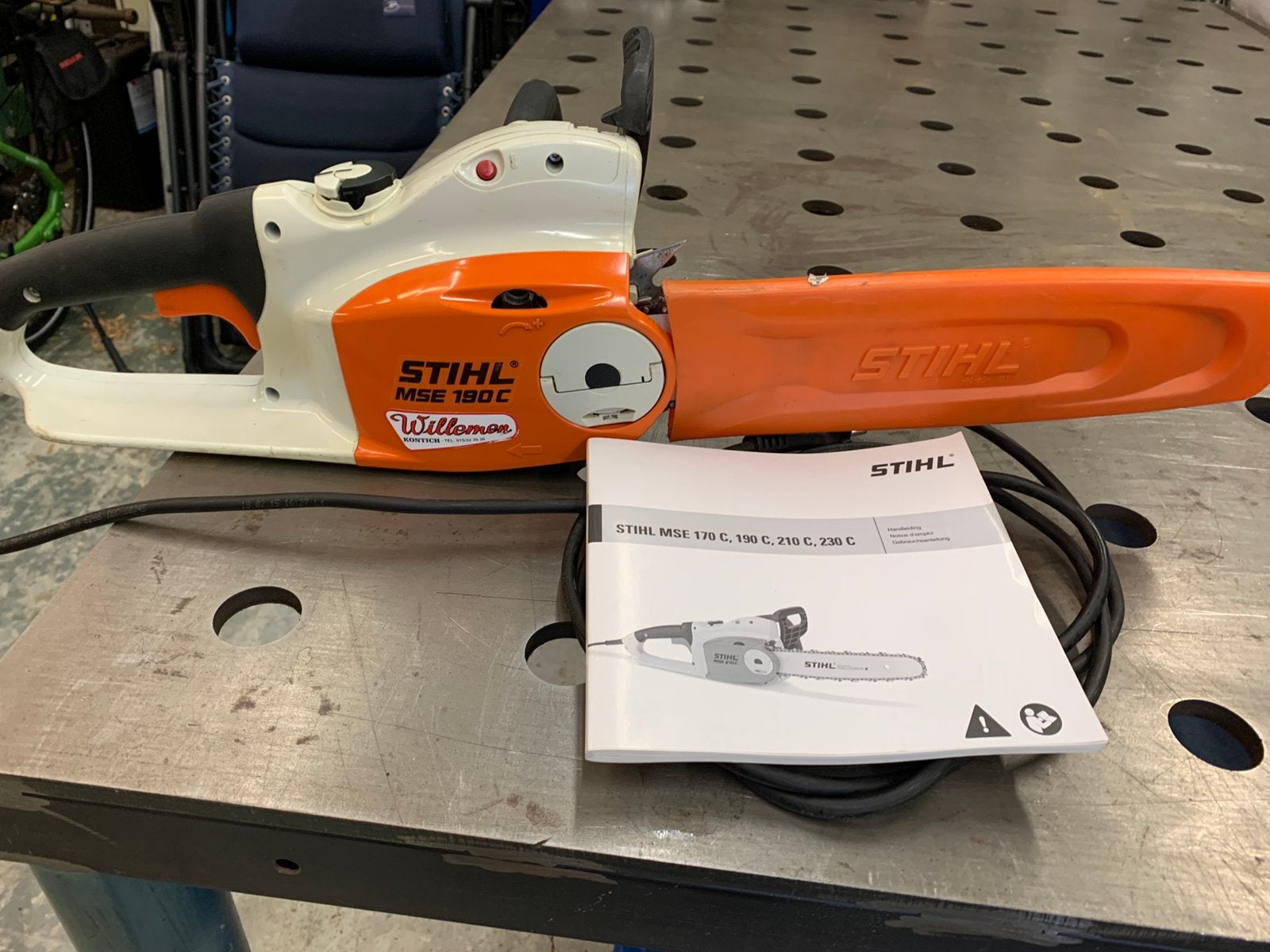 Te koop stihl elektrische kettingzaag, Enlèvement, Comme neuf, Tronçonneuse