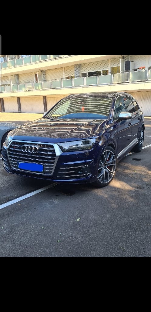 AUDI SQ7 7-ZITS EXCLUSIEF, Auto's, Automaat, SQ7, Euro 6, Blauw
