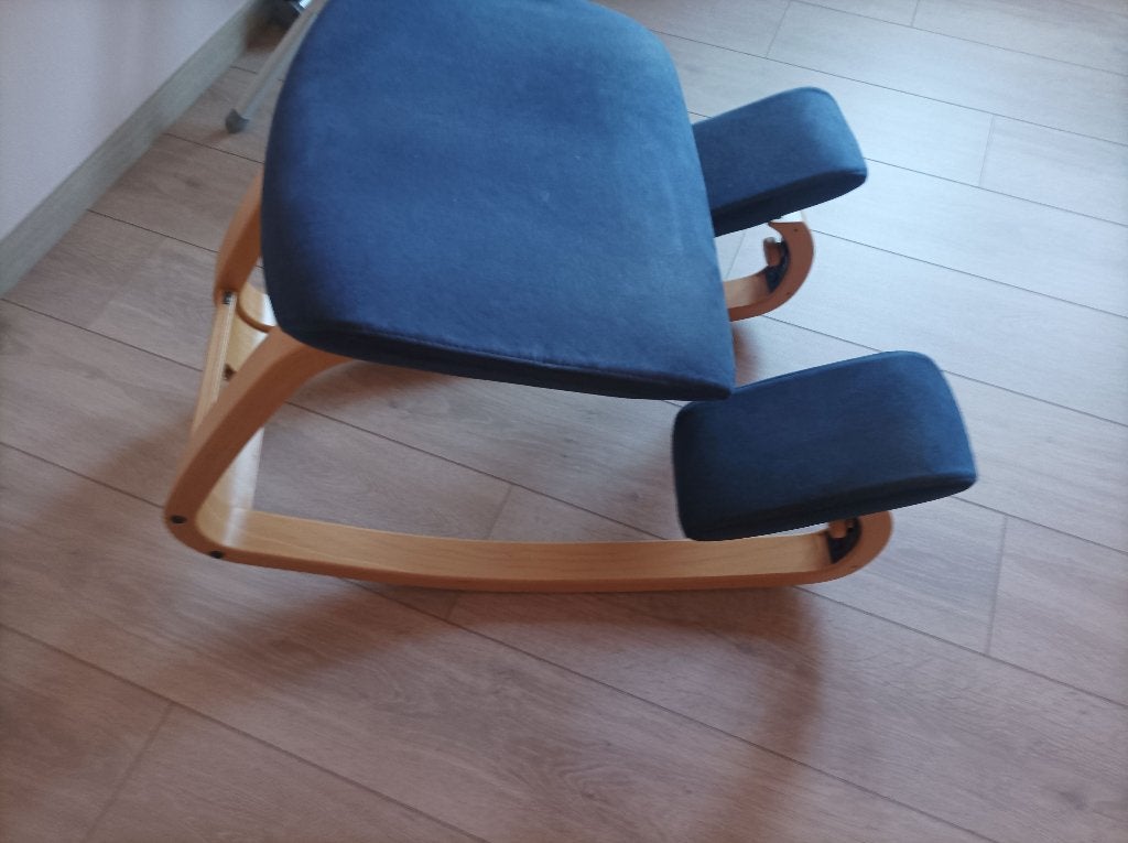 Bureaustoel Varier, Comme neuf, Enlèvement, Bleu, Chaise de bureau