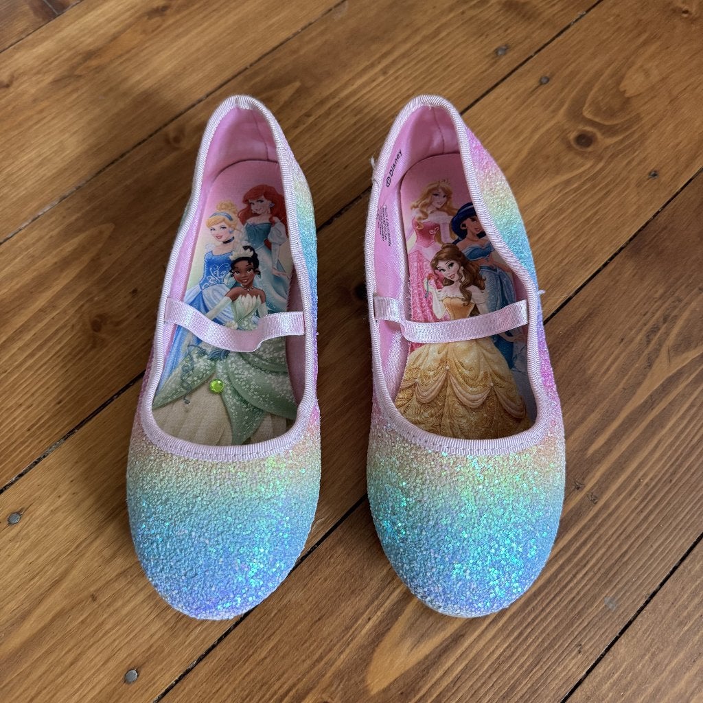 H&M Disney Princess glitterballerina’s – maat 33, Gebruikt, Meisje, Ophalen of Verzenden, Overige typen