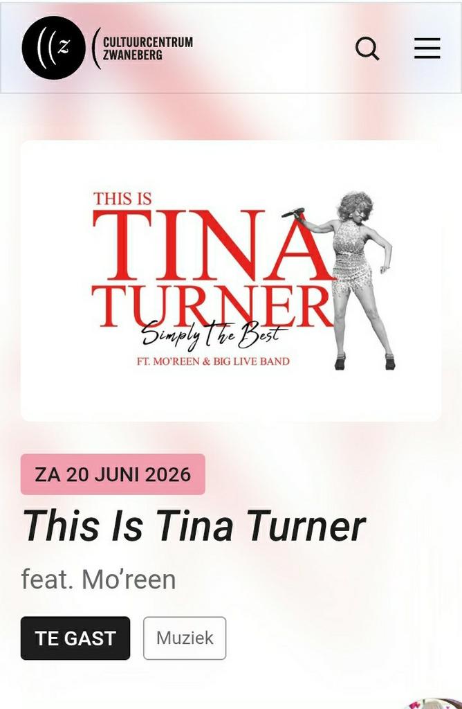 Ticket tina turner
