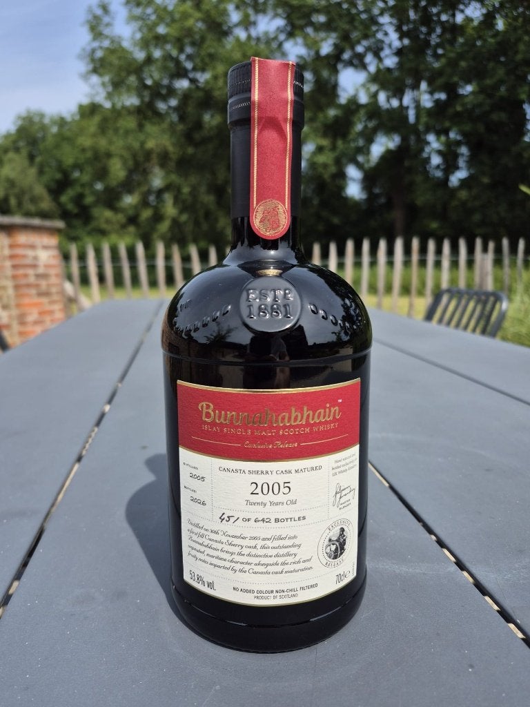 Bunnahabhain 20yr Canasta Sherry Cask Matured, Verzamelen, Wijnen, Ophalen, Overige gebieden, Overige typen, Nieuw