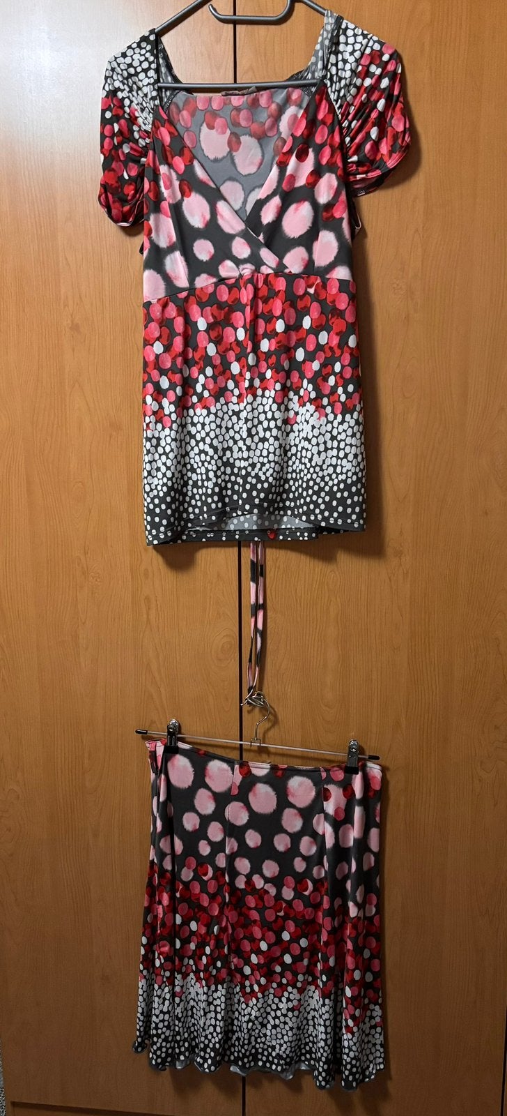Ensemble Jacqueline Riu - Neuf, jamais porté, Kleding | Dames, Rokken, Nieuw, Maat 42/44 (L), Roze, Knielengte, Ophalen of Verzenden