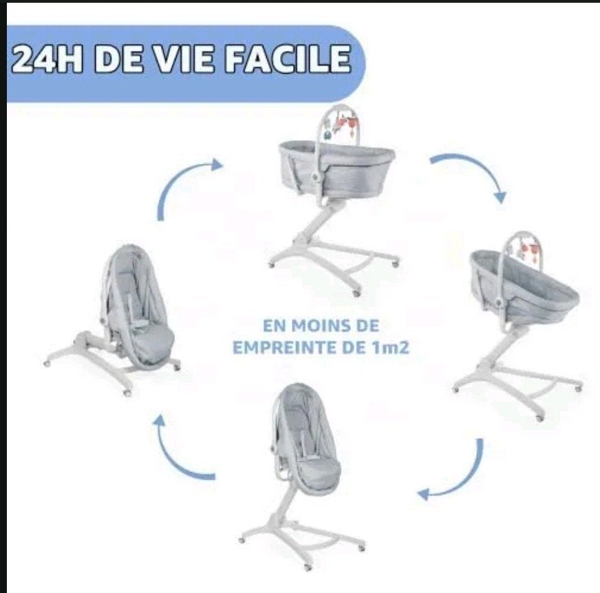 lit bebe, berceau, chaise haute, évolutif, Chico baby Hug 4, Enfants & Bébés, Enlèvement