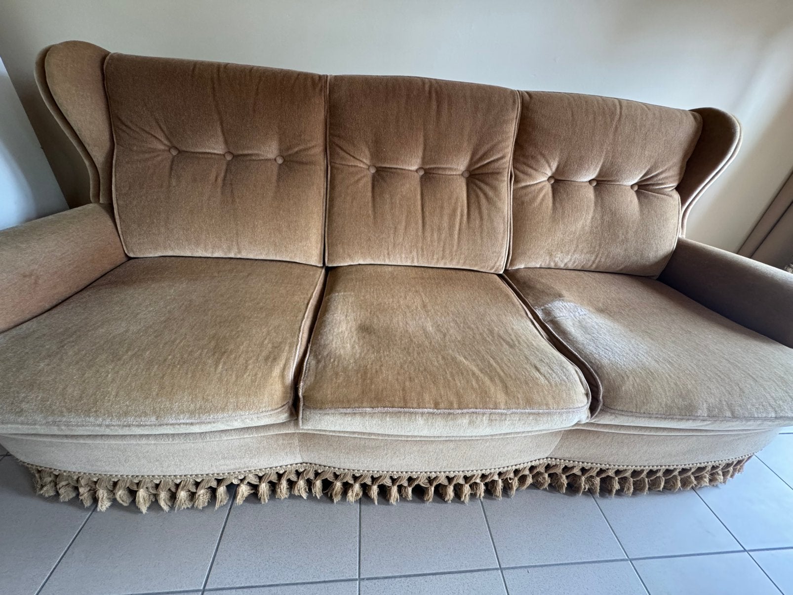 Salon, Huis en Inrichting, Zetels | Zetels, Ophalen, Gebruikt, 150 tot 200 cm, Driepersoons