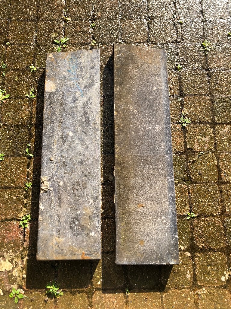 Blauwe steen, Tuin en Terras, Tegels en Klinkers, Ophalen, Gebruikt, Overige typen, Natuursteen