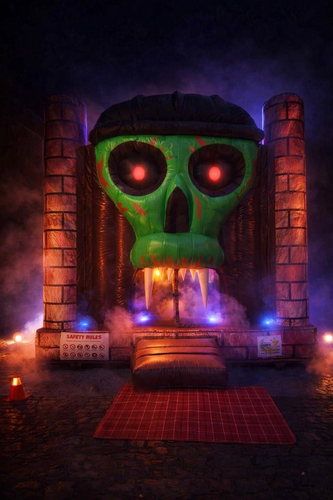 Piraten springkasteel scary edition te huur, Ophalen of Verzenden