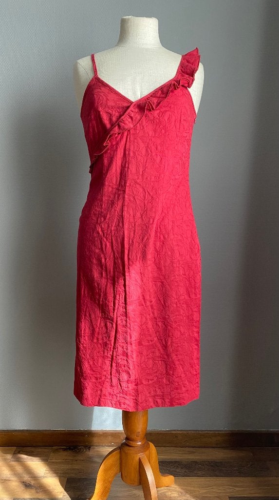 Rode jurk Moschino Jeans maat 40, Rouge, Taille 38/40 (M), Sous le genou, Envoi