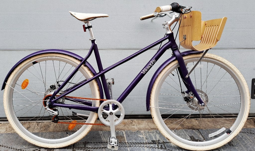 Trekking VÉLOSOPHY quasi neuf _50km prix 700€048981/3734, Fietsen en Brommers, Fietsen | Dames | Moederfietsen, Mandje, 53 tot 56 cm