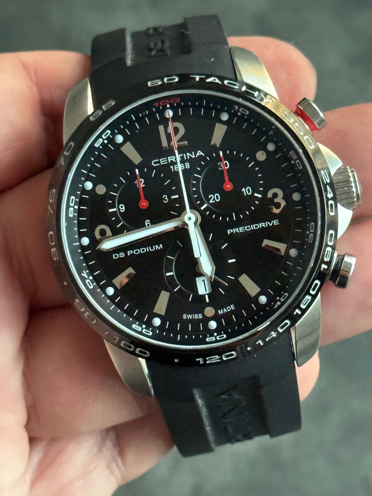 Montre chronographe Certina DS Podium, Enlèvement ou Envoi, Comme neuf