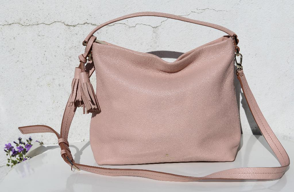 Kate Spade New York poederroze leren tas, Handtassen en Accessoires, Ophalen of Verzenden, Roze