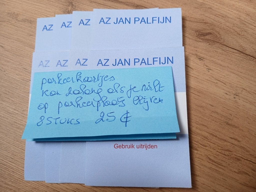 Tickets de parking 8 Jan Palfijn à vendre, Tickets & Billets