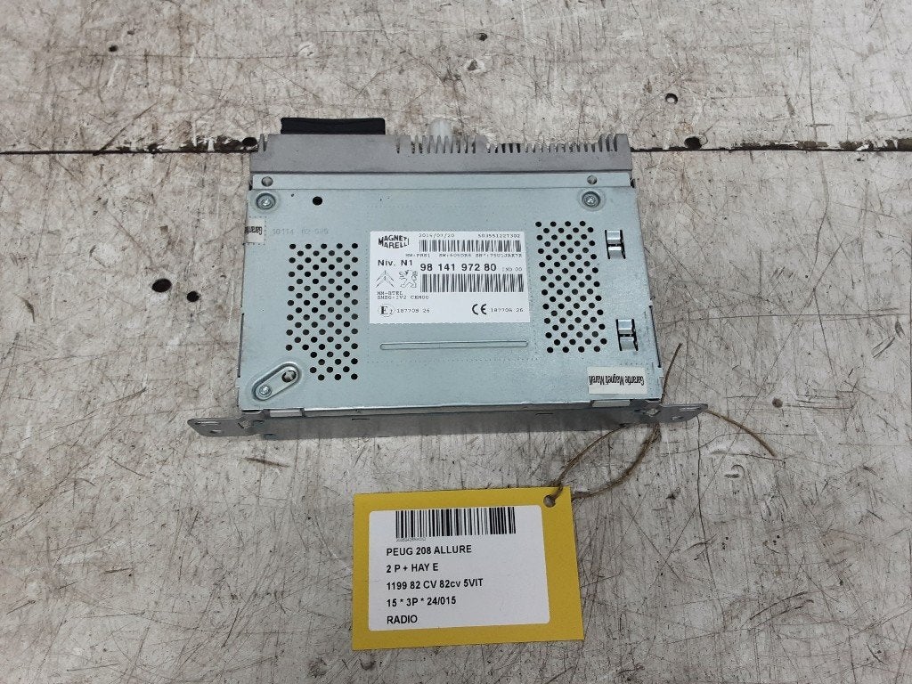 RADIO Peugeot 208 I (CA / CC / CK / CL) (9814197280), Auto-onderdelen, Kontakt-peugeot@peugeot.com, Gebruikt, Peugeot Deutschland GmbH