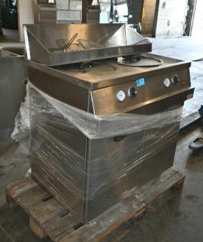 Professionele RVS friteuse, 4 liter of meer, Ophalen, Zo goed als nieuw, Duo-friteuse