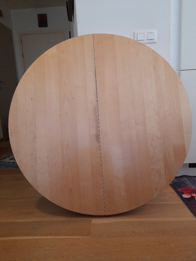 table pour salle à manger, 150 à 200 cm, Cinq personnes ou plus, Rond, 100 à 150 cm