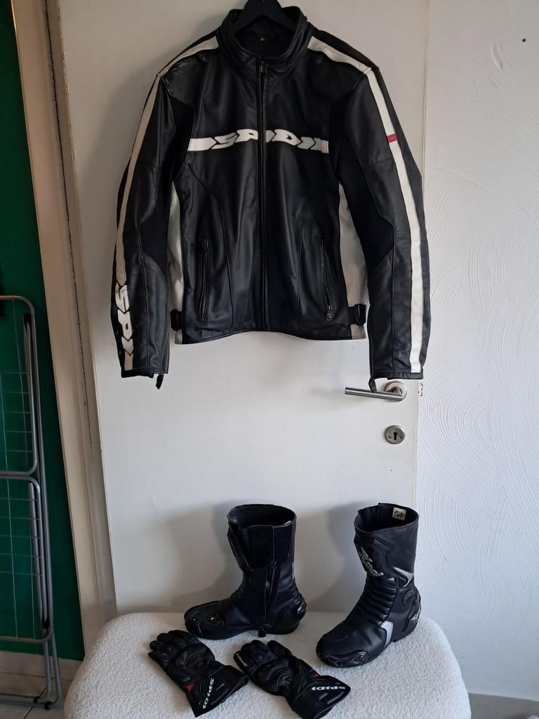 Combinaison complète motard. Spidi, Broek | leer