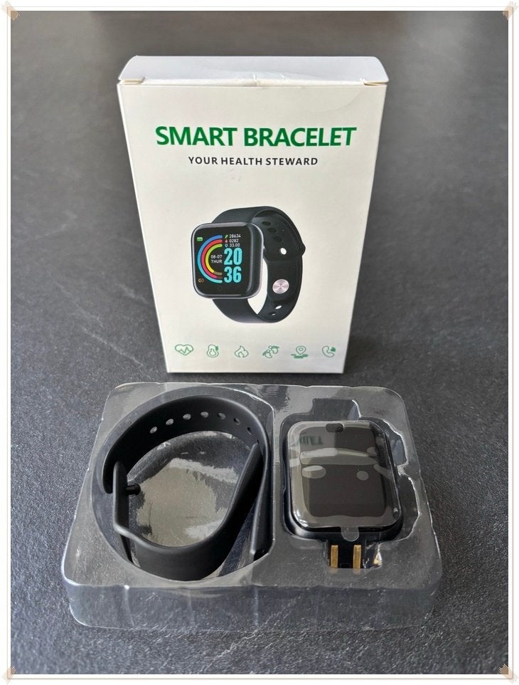 RoHS - SMART BRACELET/MONTRE CONNECTEE - 37mm., RoHS, Zwart, Stappen, Nieuw