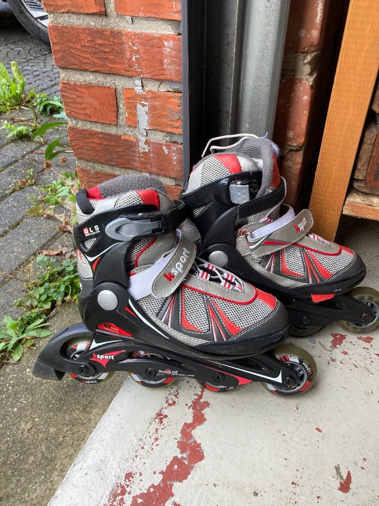 Rolschaatsen / skeelers / rollerskates maat 34-37, Kinderen, Ophalen of Verzenden, Verstelbaar, Gebruikt