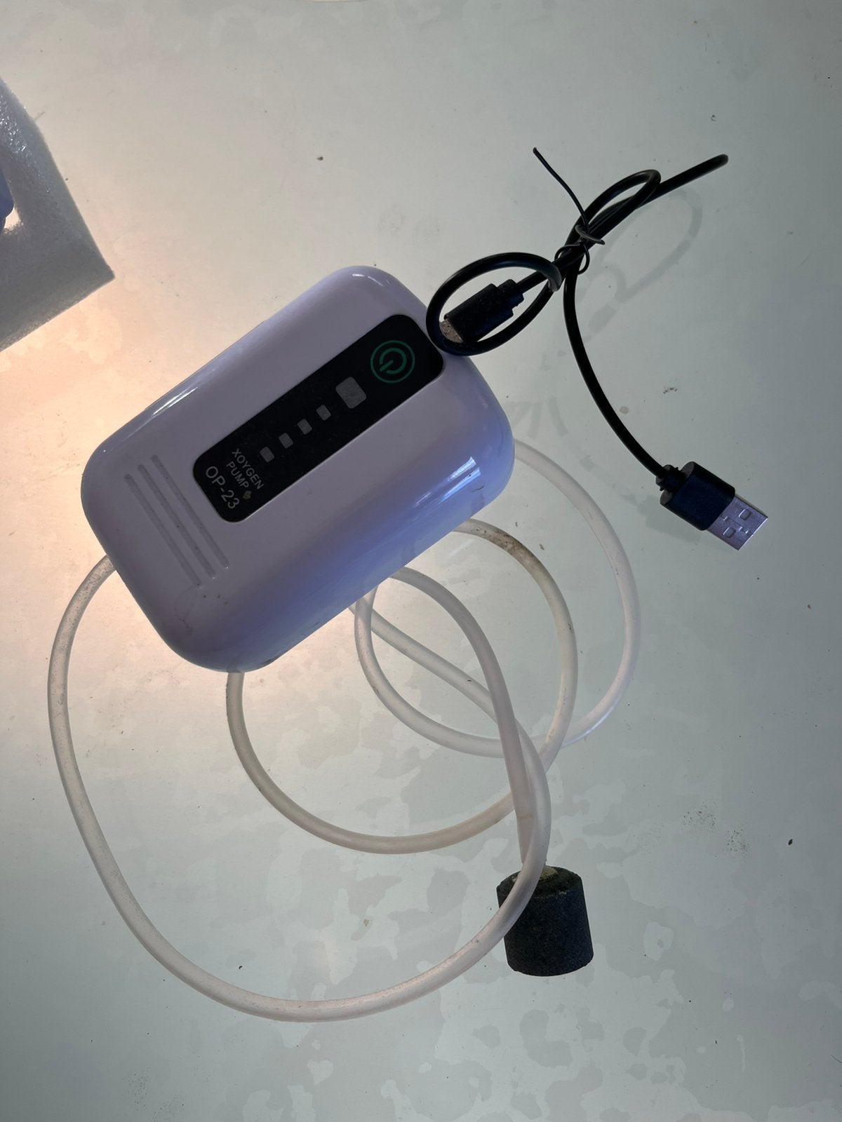 Aquarium luchtpomp met USB, Dieren en Toebehoren, Ophalen, Zo goed als nieuw
